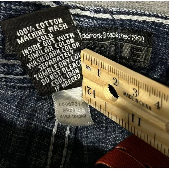 Y2K Boy’s Kid’s Size 6 Jeans Adjustable Waist Preowned Wide Leg - Picture 4 of 11